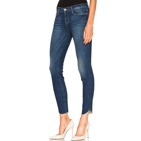 FRAME Denim Le Skinny De Jeanne Tulip Hem Ankle Jeans size 28 York - Picture 4 of 16